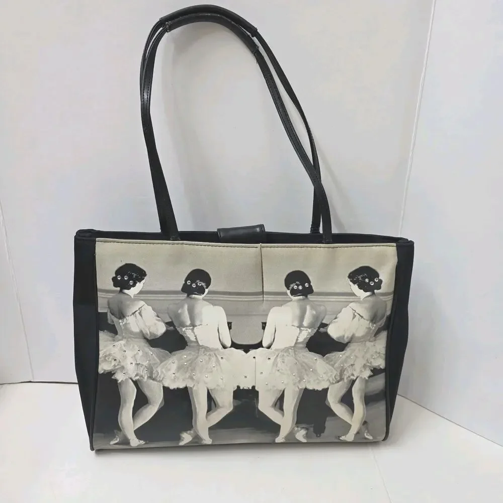 Vintage Life Magazine Black And White Ballerina Bag